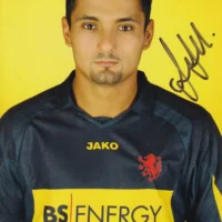 Cartolina ufficiale Eintracht Braunschweig autografata da Ahmet Kuru