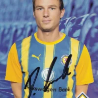Cartolina ufficiale Eintracht Braunschweig autografata da Dennis Lemke