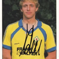 Cartolina ufficiale Eintracht Braunschweig autografata da Holger Aden