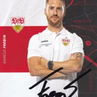 Cartolina ufficiale VfB Stuttgartg autografata da Marcus Fregin