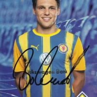 Cartolina ufficiale Eintracht Braunschweig autografata da Mirko Boland