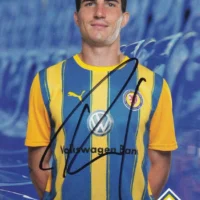Cartolina ufficiale Eintracht Braunschweig autografata da Norman Theuerkauf
