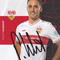 Cartolina ufficiale VfB Stuttgartg autografata da Philipp Klement