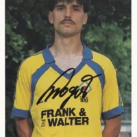 Cartolina ufficiale Eintracht Braunschweig autografata da Ralf Strogies