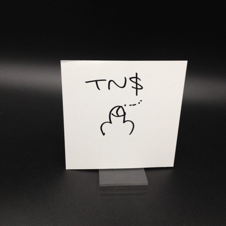 Night Skinny – Botox (hand signed autografato) card 12×12 cm