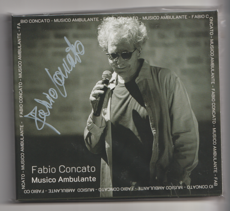 Musico Ambulante –  Fabio Concato (hand signed doppio cd autografato)