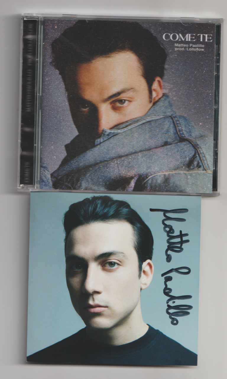Matteo Paolillo – Come te (hand  signed cd autografato)