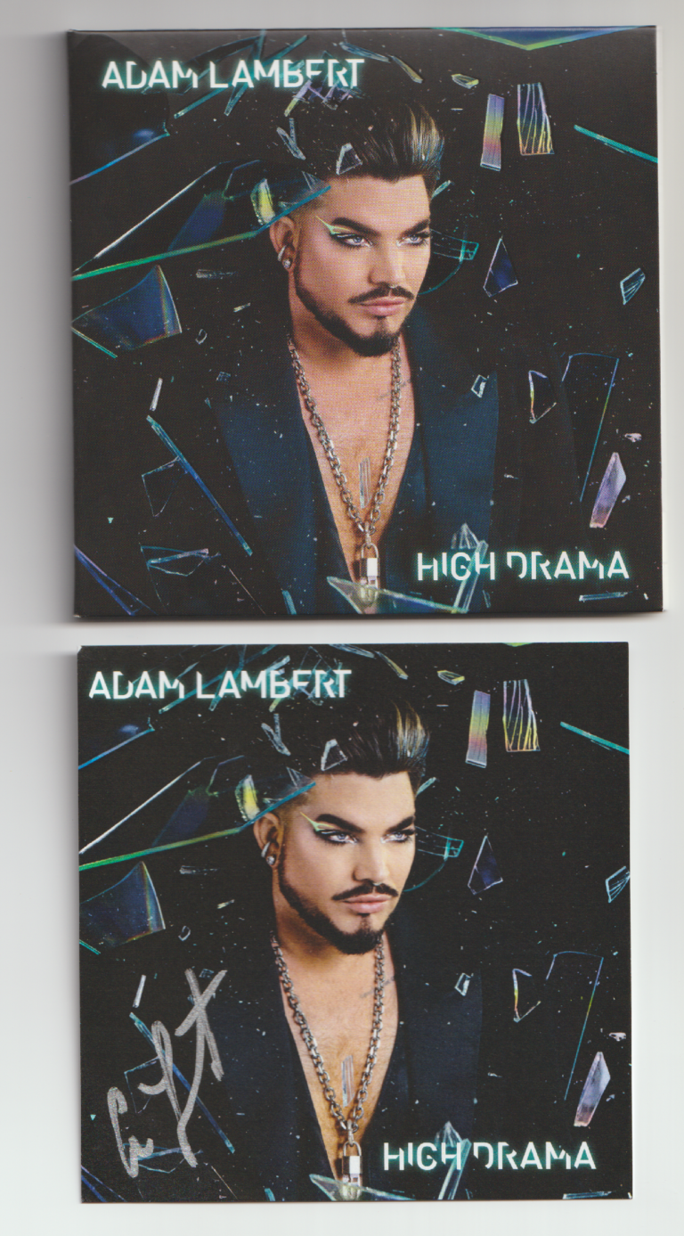 Adam Lambert – High Drama (hand signed cd autografato)