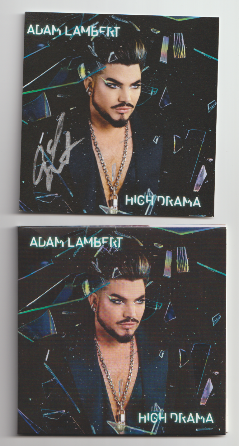 Adam Lambert – High Drama (hand signed cd autografato)