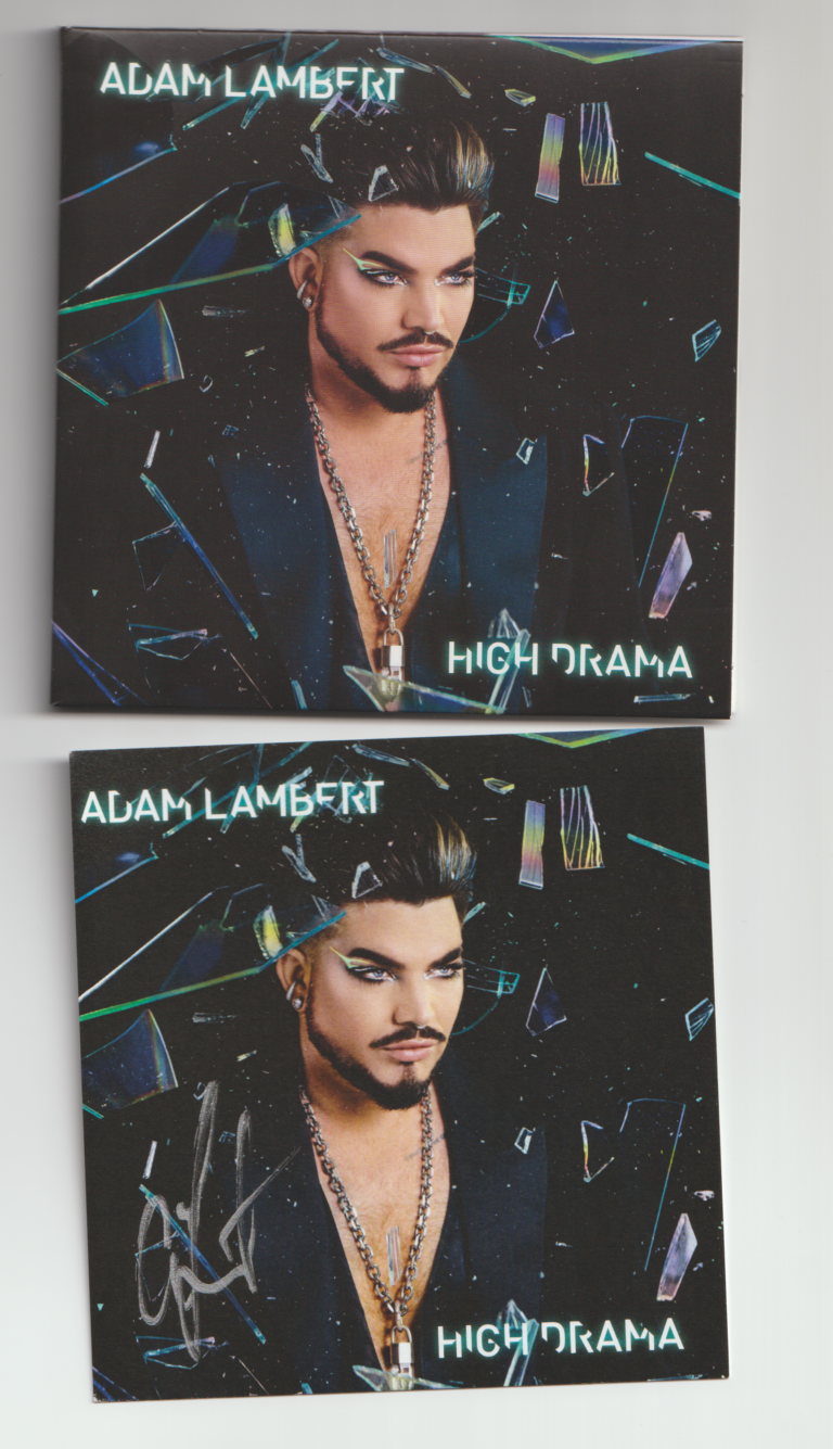 Adam Lambert – High Drama (hand signed cd autografato)