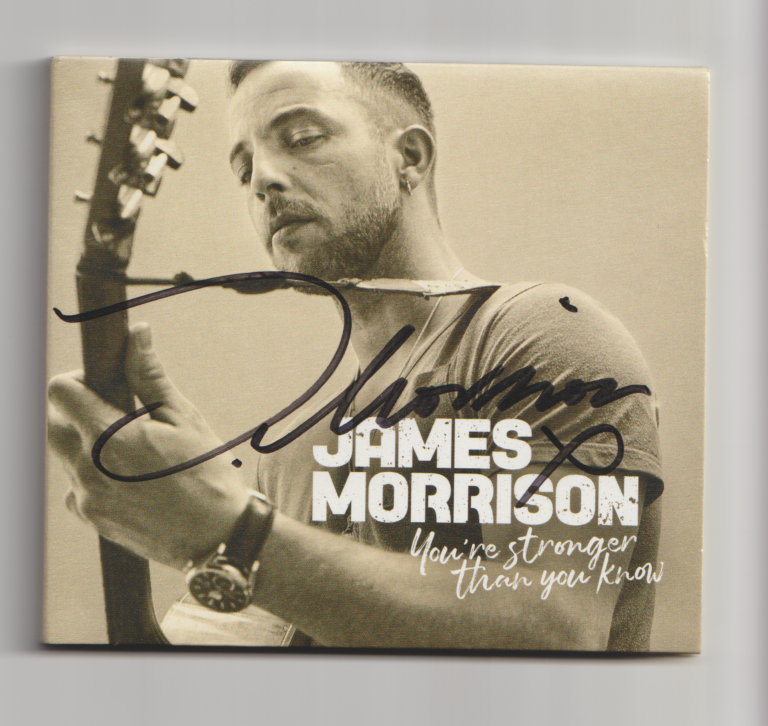 James Morrison – You’re Stronger Than You Know (hand signed cd autografato)