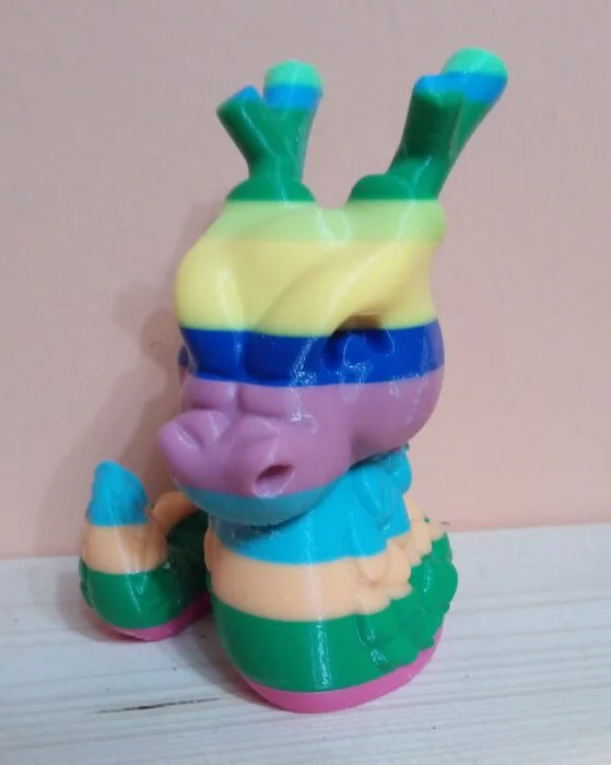 Stampato in 3D – Drago Cinese Arcobaleno