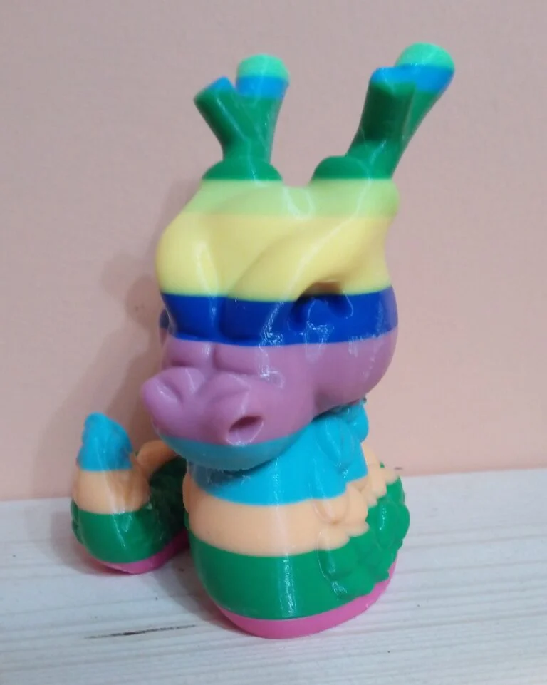 Stampato in 3D – Drago Cinese Arcobaleno