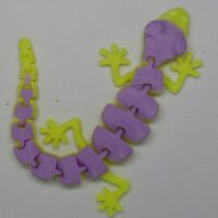 Stampato in 3D - Geko della fortuna snodabile