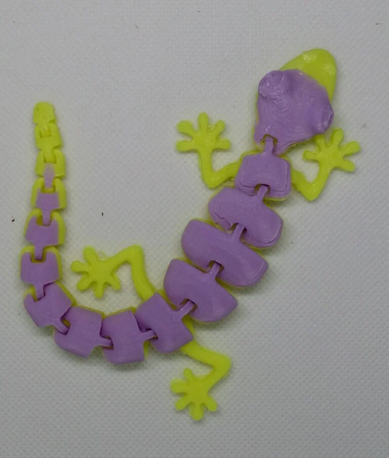 Stampato in 3D – Geko della fortuna snodabile