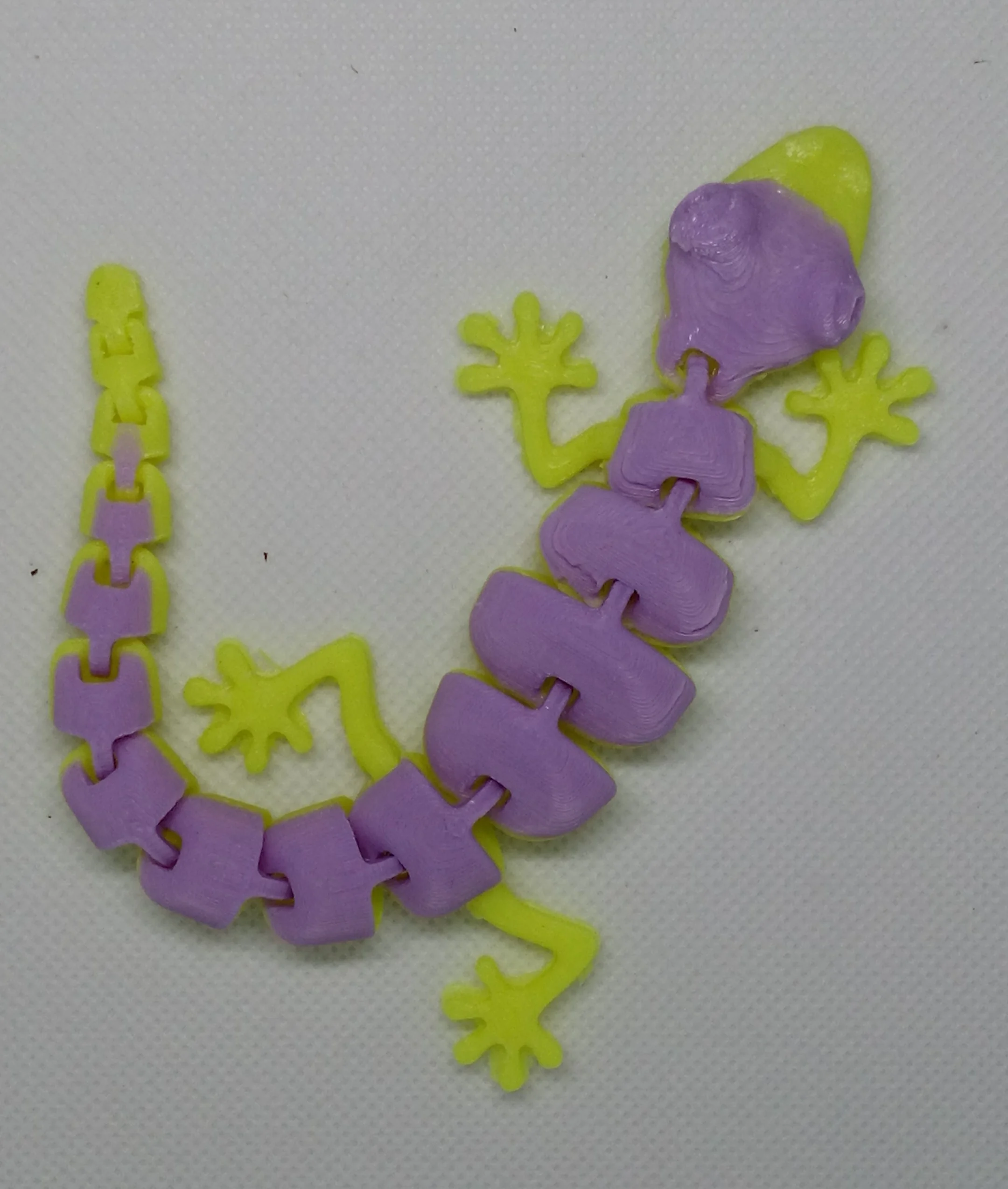 Stampato in 3D – Geko della fortuna snodabile