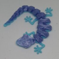 Stampato in 3D - Geko della fortuna snodabile