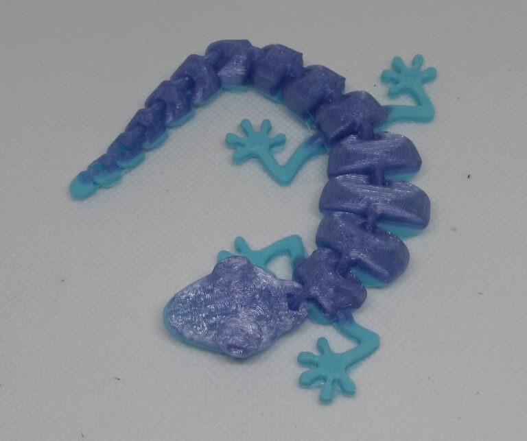 Stampato in 3D – Geko della fortuna snodabile