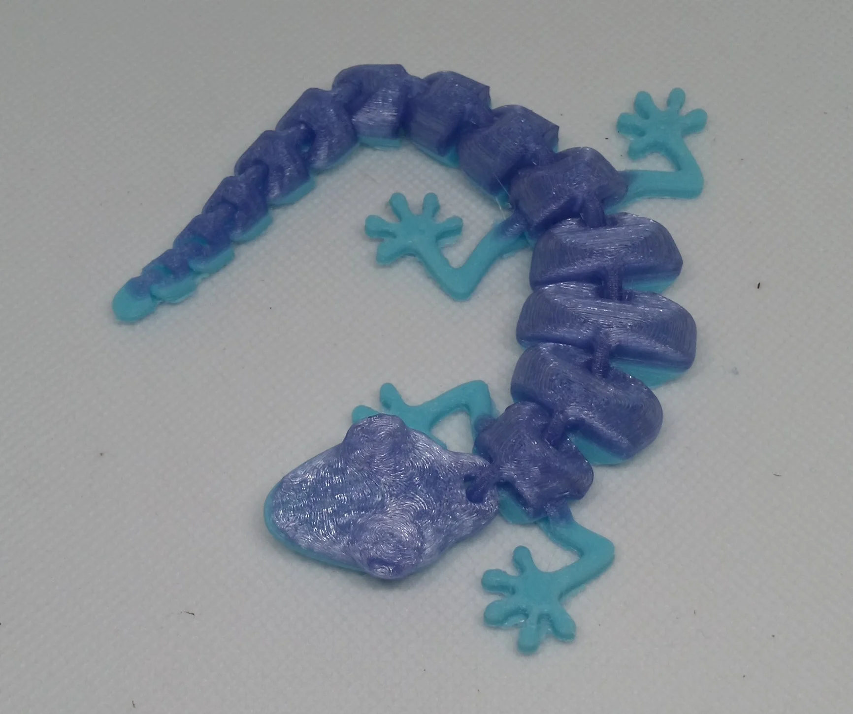 Stampato in 3D – Geko della fortuna snodabile