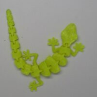 Stampato in 3D - Geko della fortuna snodabile (monocolore)