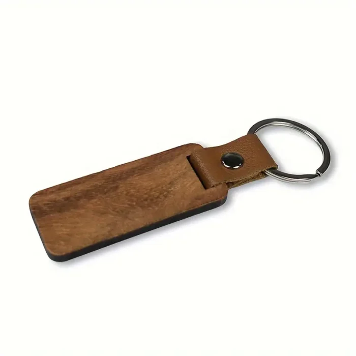 Portachiave personalizzato simil pelle e legno