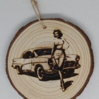 Quadretto tondo/calamita PIN UP 01