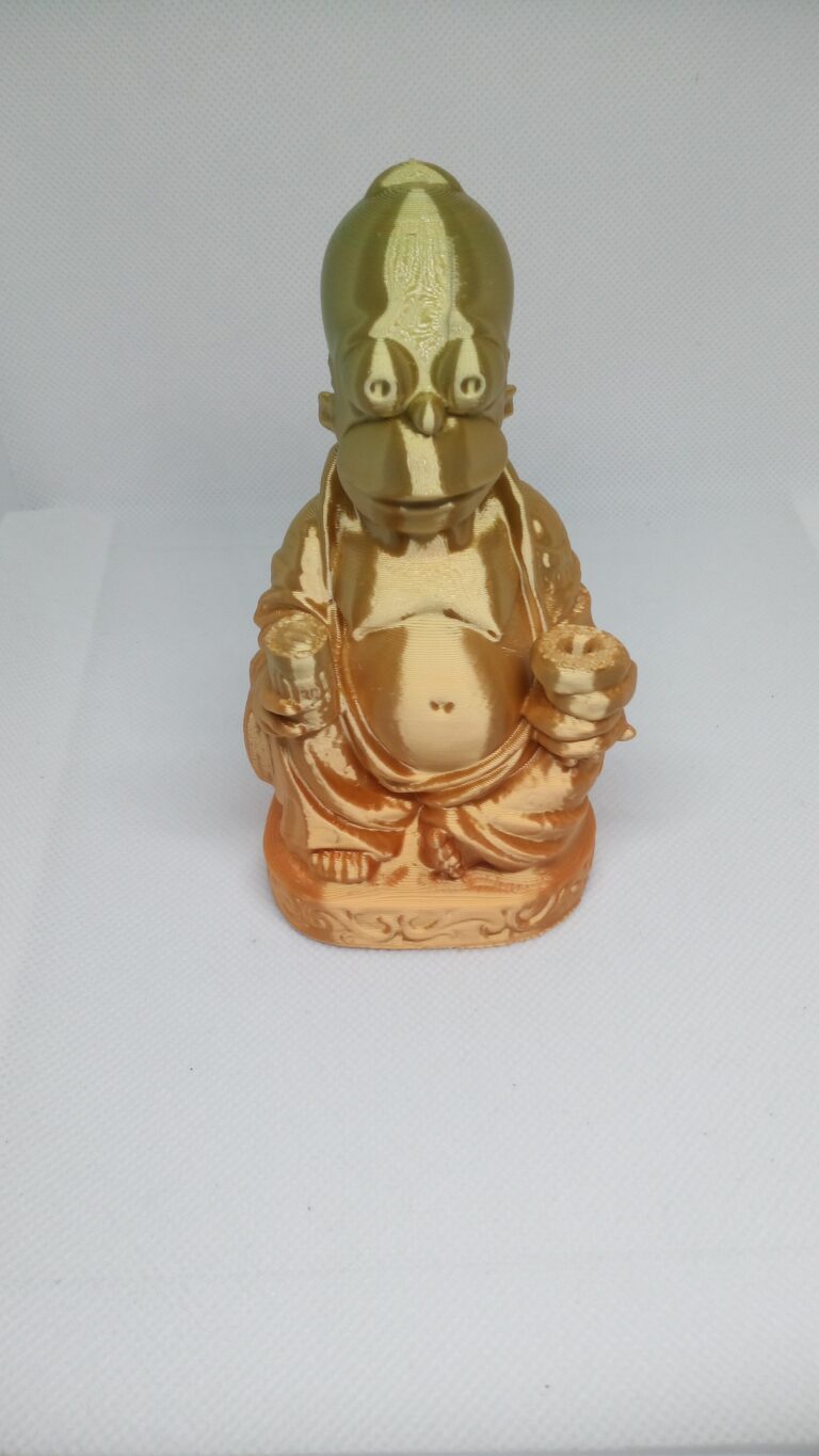 Homer Simpson Pop Art Buddha Version Mini Statua  – Stampa 3D