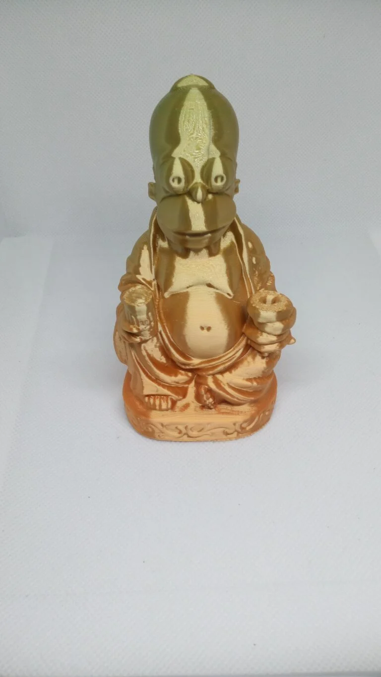 Homer Simpson Pop Art Buddha Version Mini Statua  – Stampa 3D