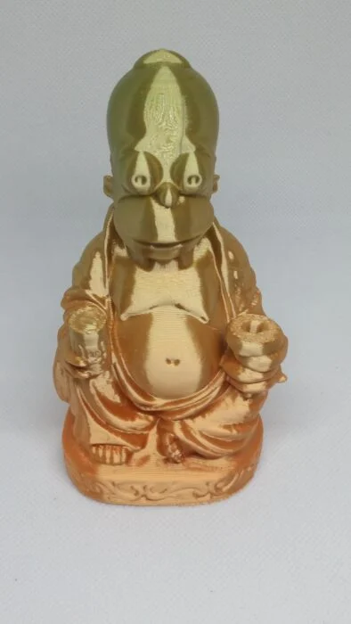 Homer Simpson Pop Art Buddha Version Mini Statua  – Stampa 3D