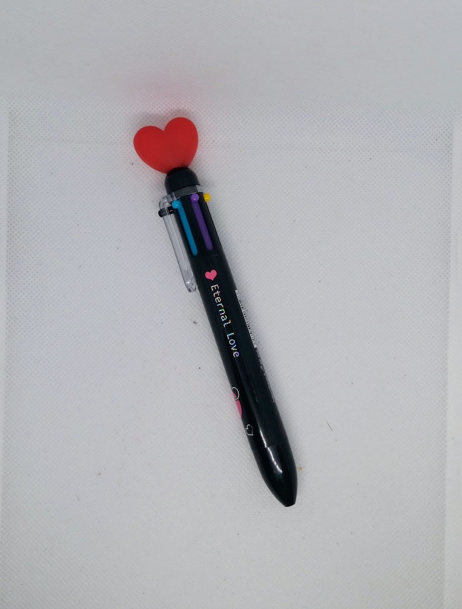 Penna Cuoricino 6 colori