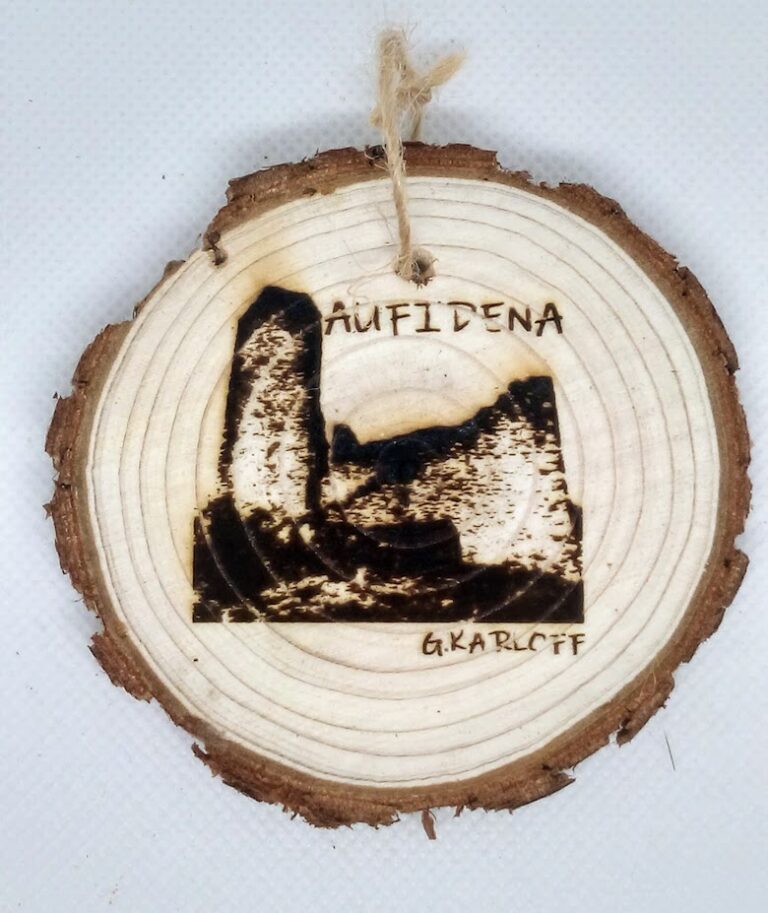 Quadretto tondo/calamita Aufidena Castello