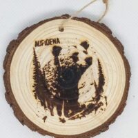 Quadretto tondo/calamita Aufidena Orso