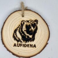 Quadretto tondo/calamita Aufidena Orso