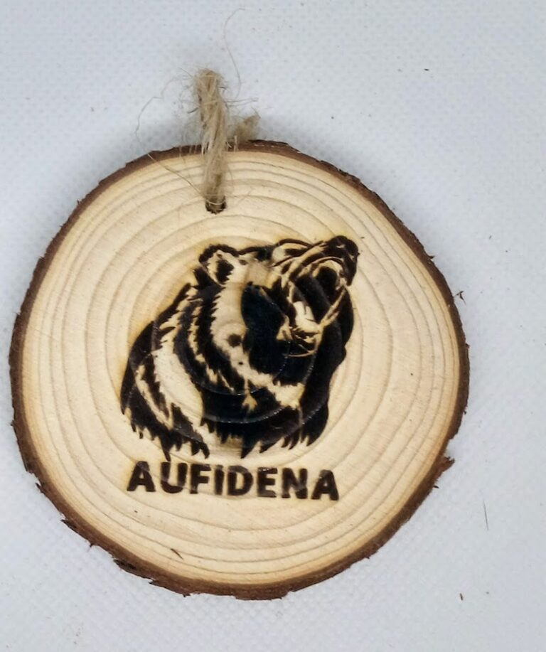 Quadretto tondo/calamita Aufidena Orso