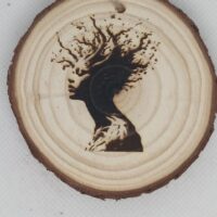 Quadretto tondo/calamita Spirito della foresta