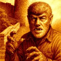 Alfedena Classic Monsters L'UOMO LUPO – Cartolina d’Arte in Edizione Limitata – Formato A5 (148 × 210 mm)