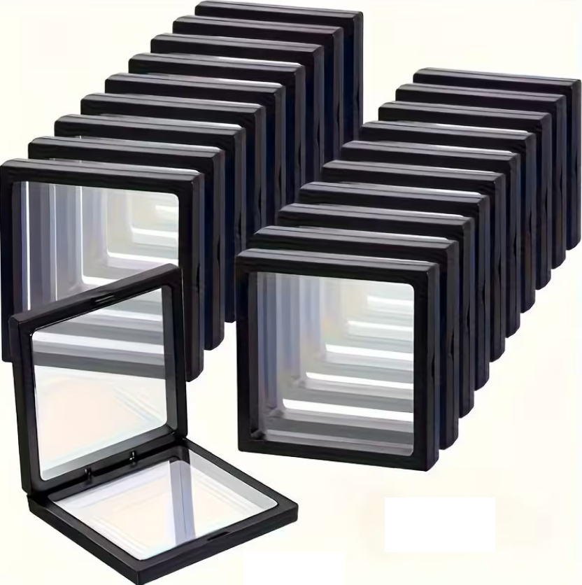 5 Espositori galleggianti 3D colore nero 7cm