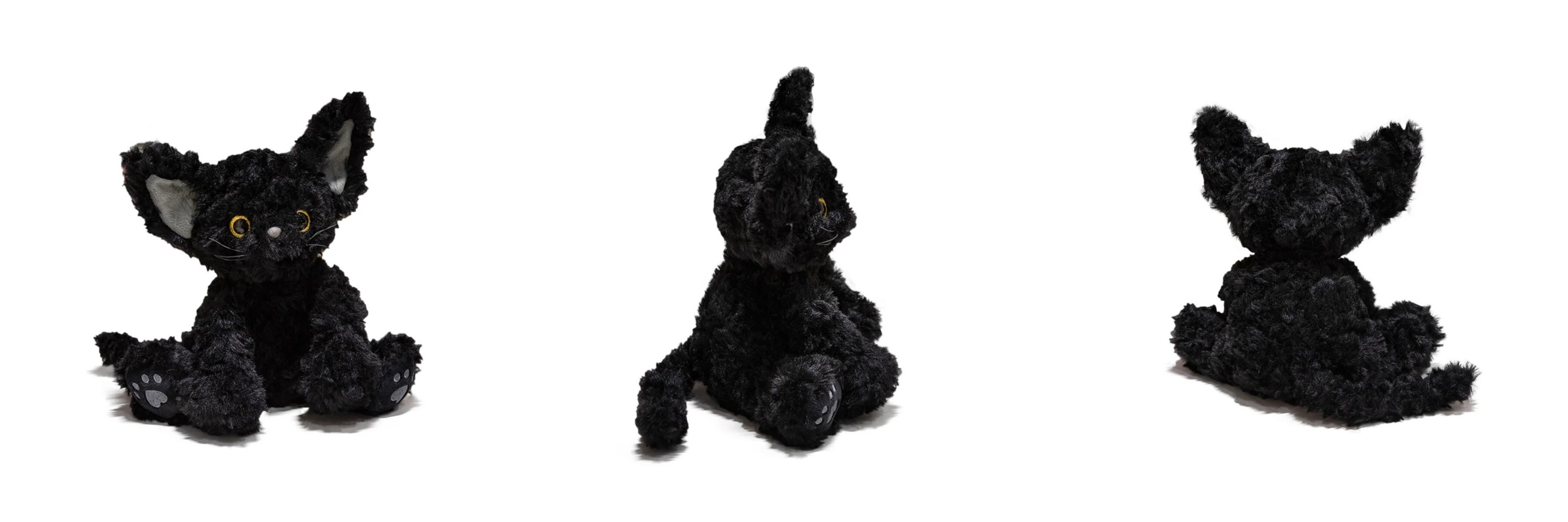 Gattina Streghetta Peluche (24cm circa) nero