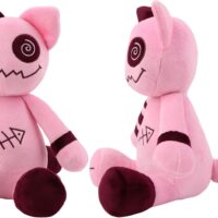 Gatto Zombie Voodoo (24cm circa) rosa