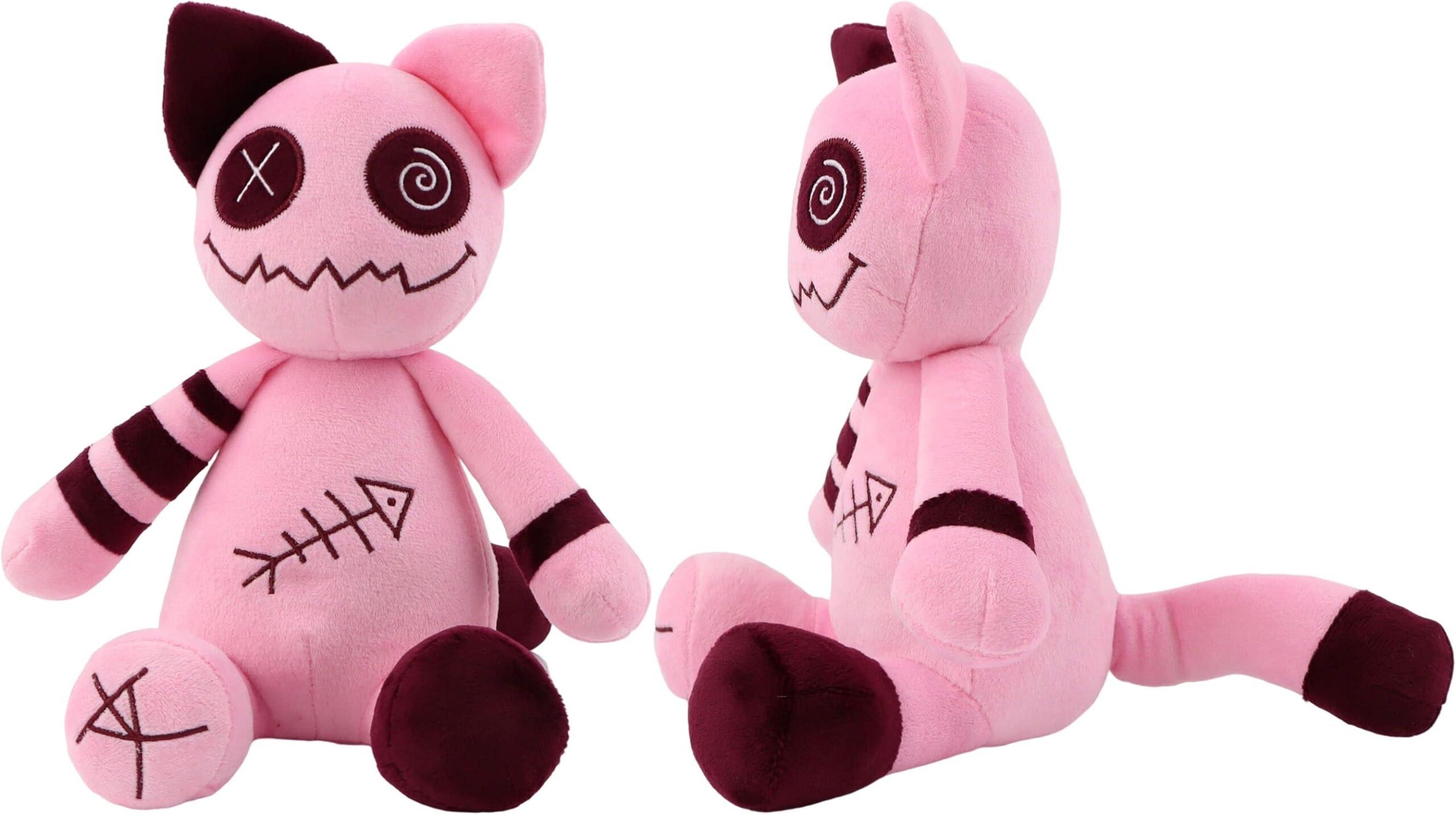Gatto Zombie Voodoo (24cm circa) rosa