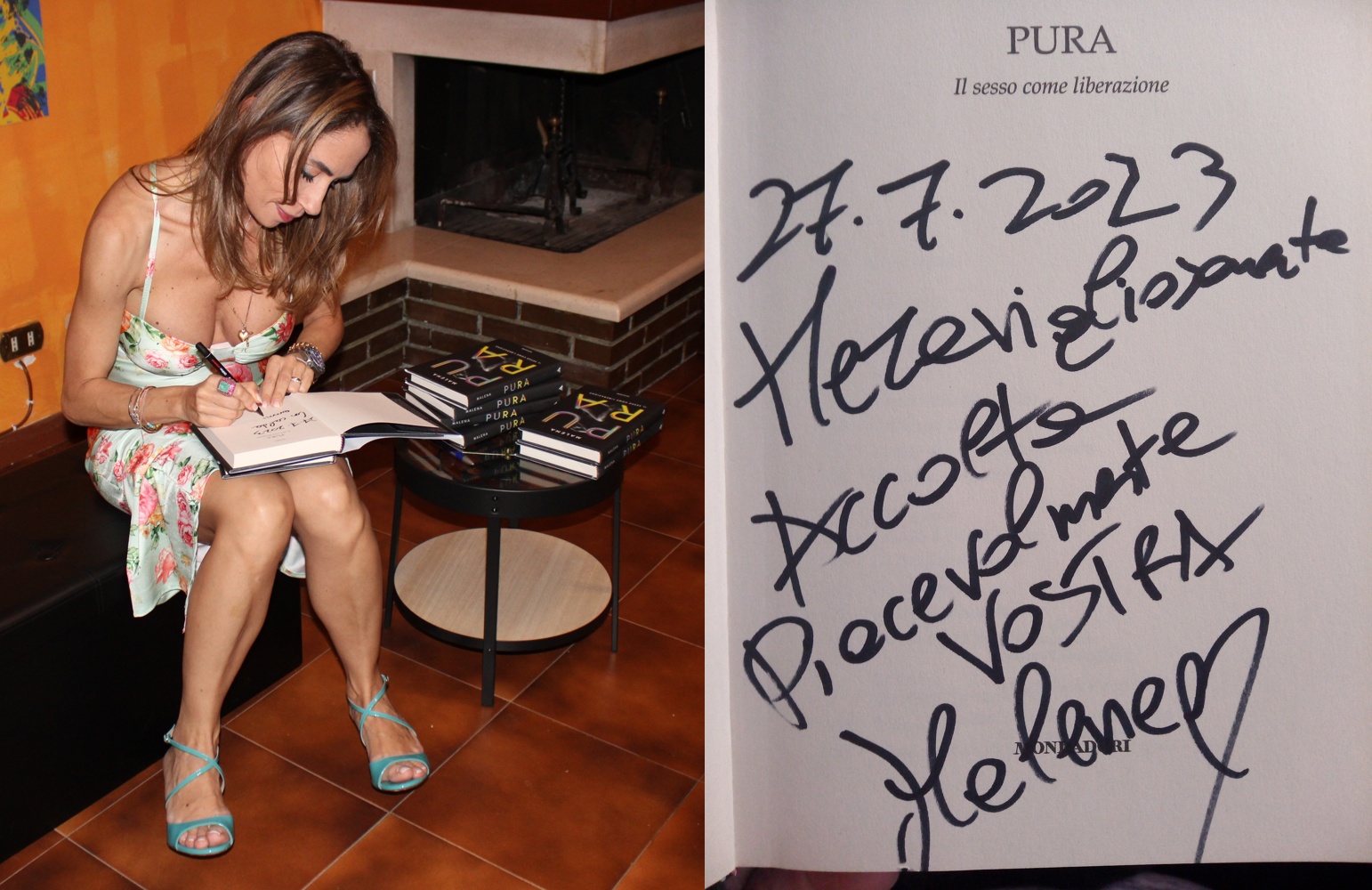 Pura. Il sesso come liberazione libro autografato da Malena aut02