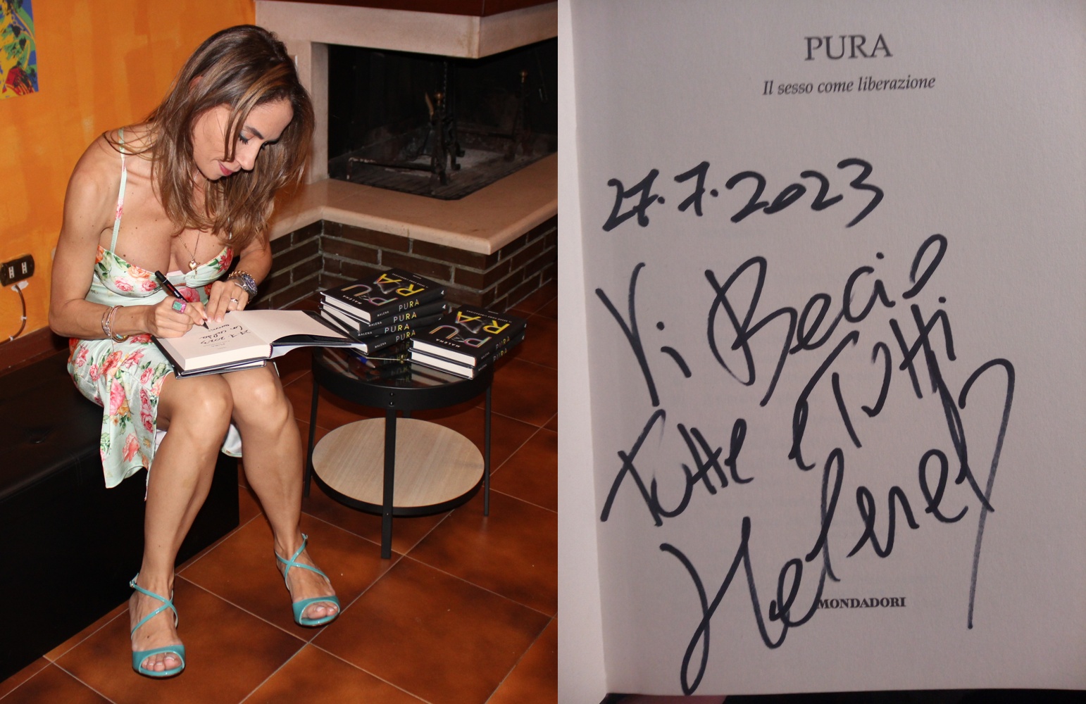 Pura. Il sesso come liberazione libro autografato da Malena aut05