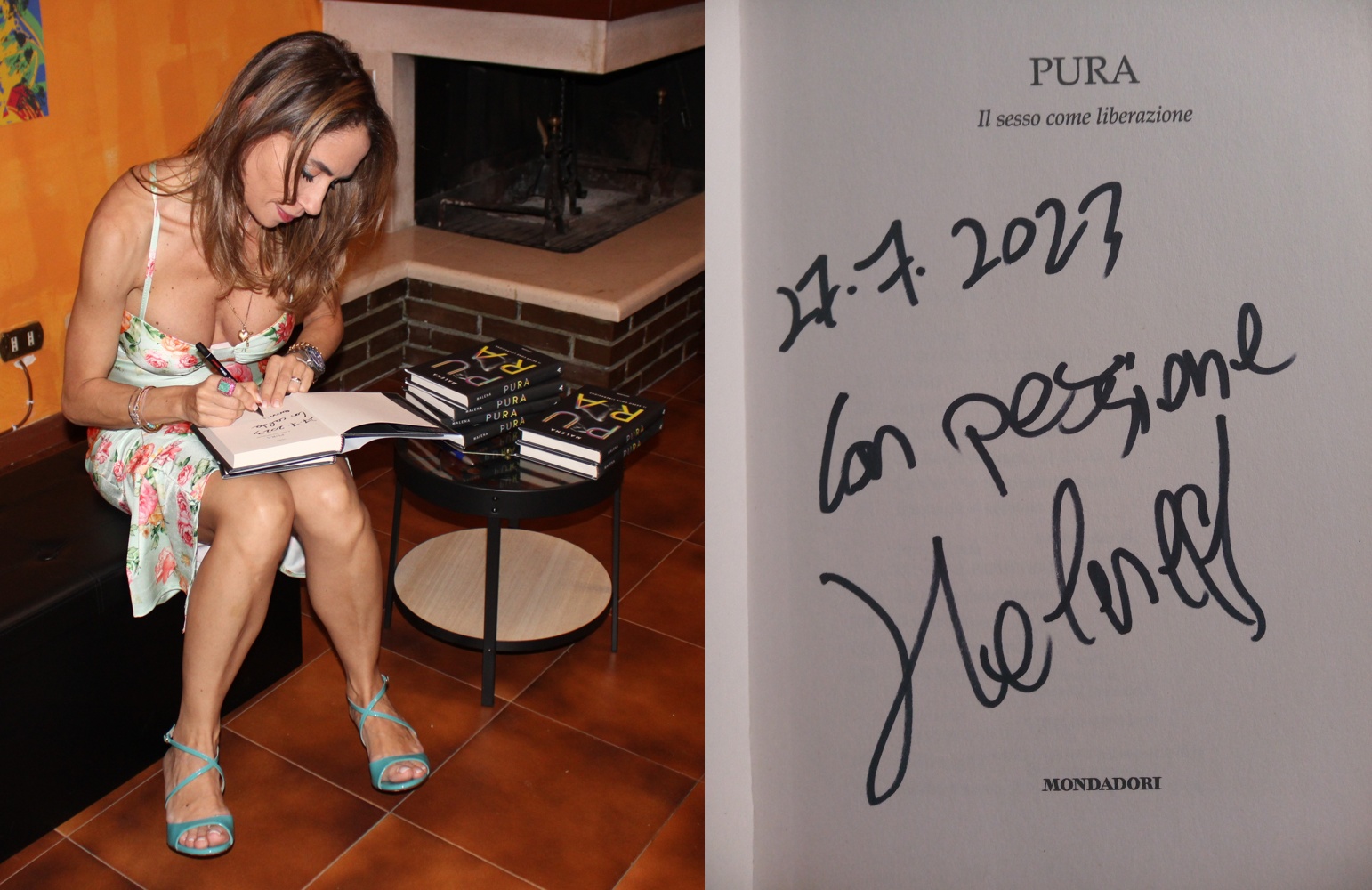 Pura. Il sesso come liberazione libro autografato da Malena aut06