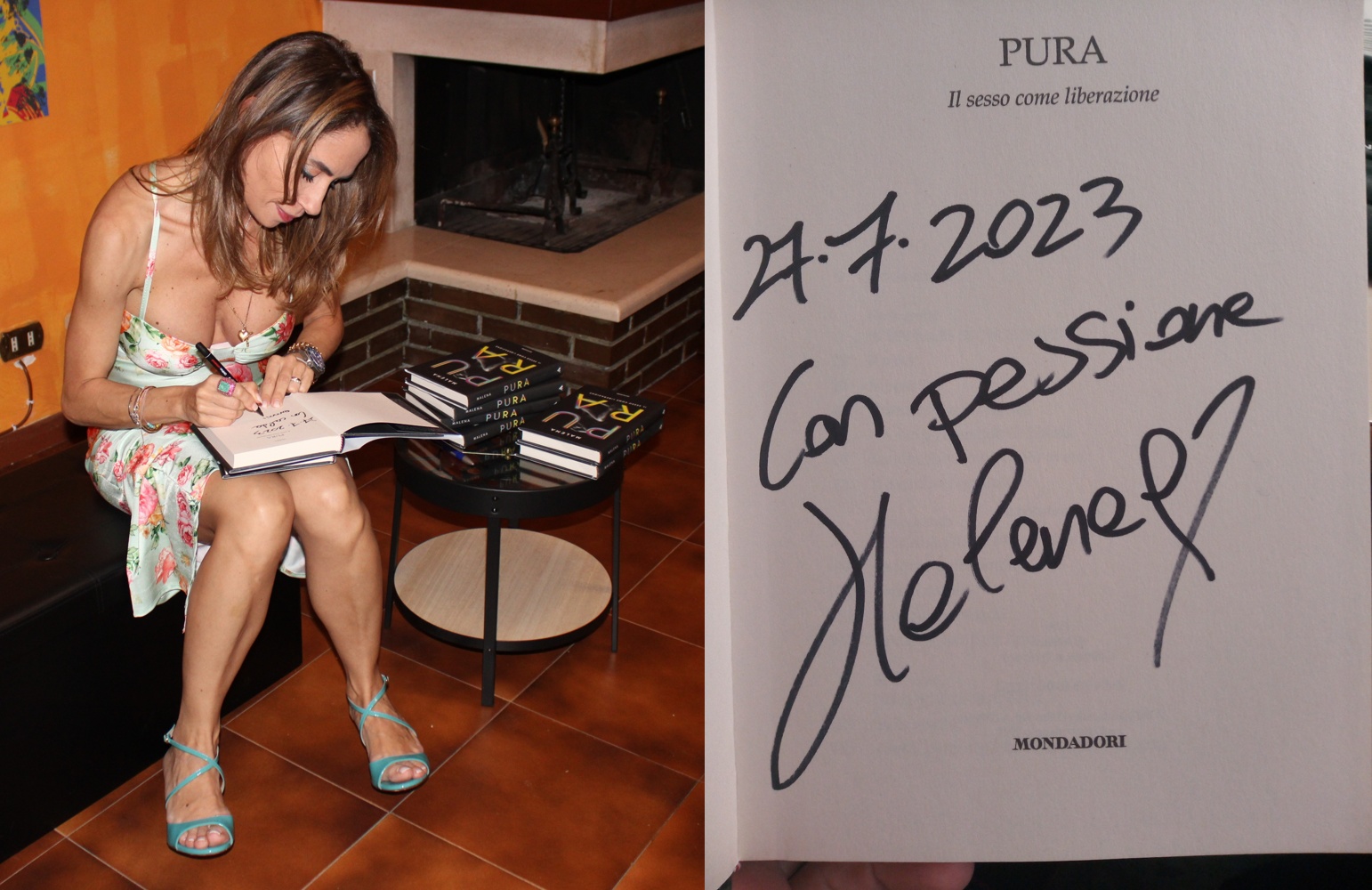 Pura. Il sesso come liberazione libro autografato da Malena aut07