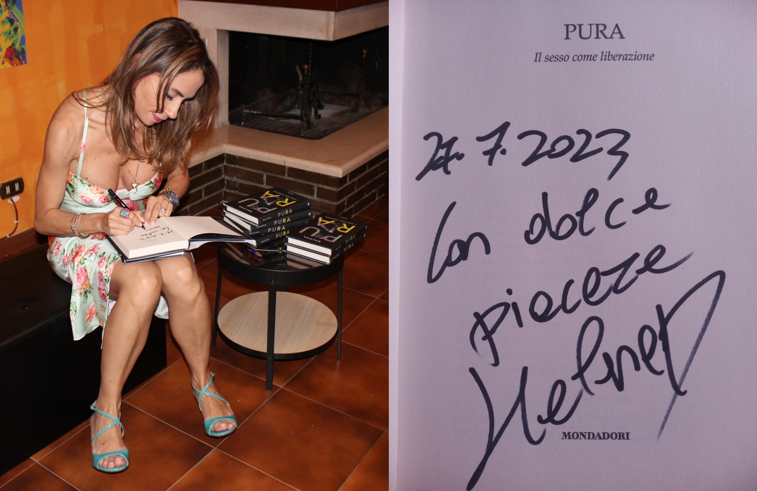 Pura. Il sesso come liberazione libro autografato da Malena aut08