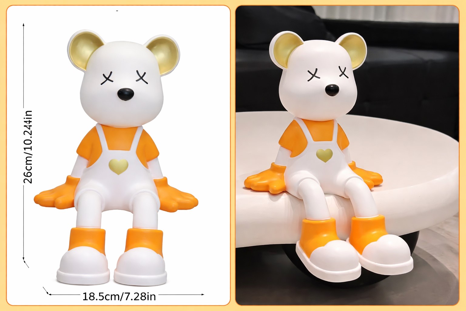 Love Bear Pop Art Statue (resina leggera)