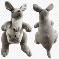 Cangura con figlioletto 23CM peluche