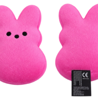 Coniglietto mini peluche 14 cm rosa peluche