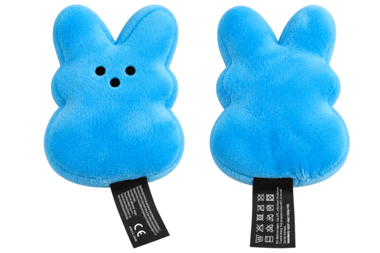 Coniglietto mini peluche 14 cm azzurro peluche