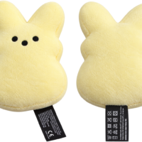 Coniglietto mini peluche 14 cm giallo peluche